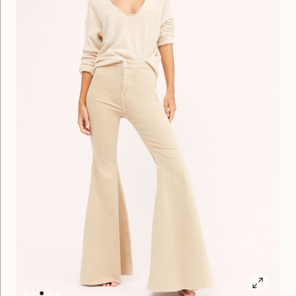 Free People Float On High Waist Flare Jeans